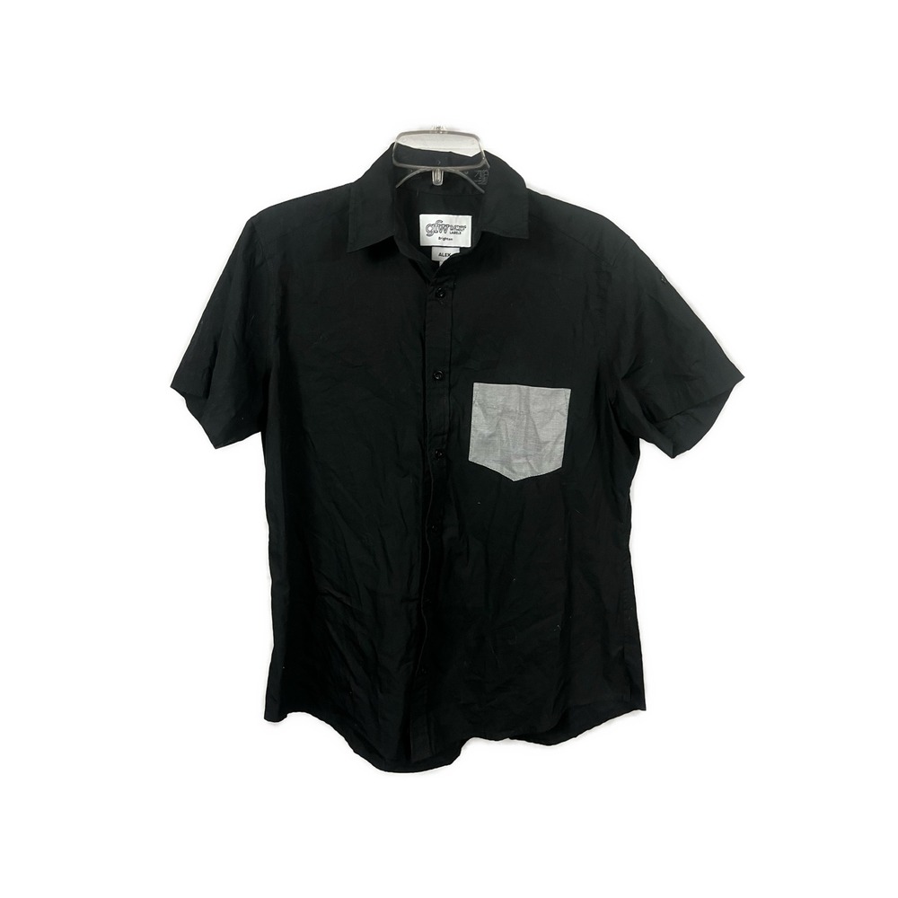 GFW Clothing‎ Without Labels Gender Neutral Alex Black Button Down Shirt- Size 4